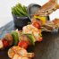 Coast Pattaya prawns skewers