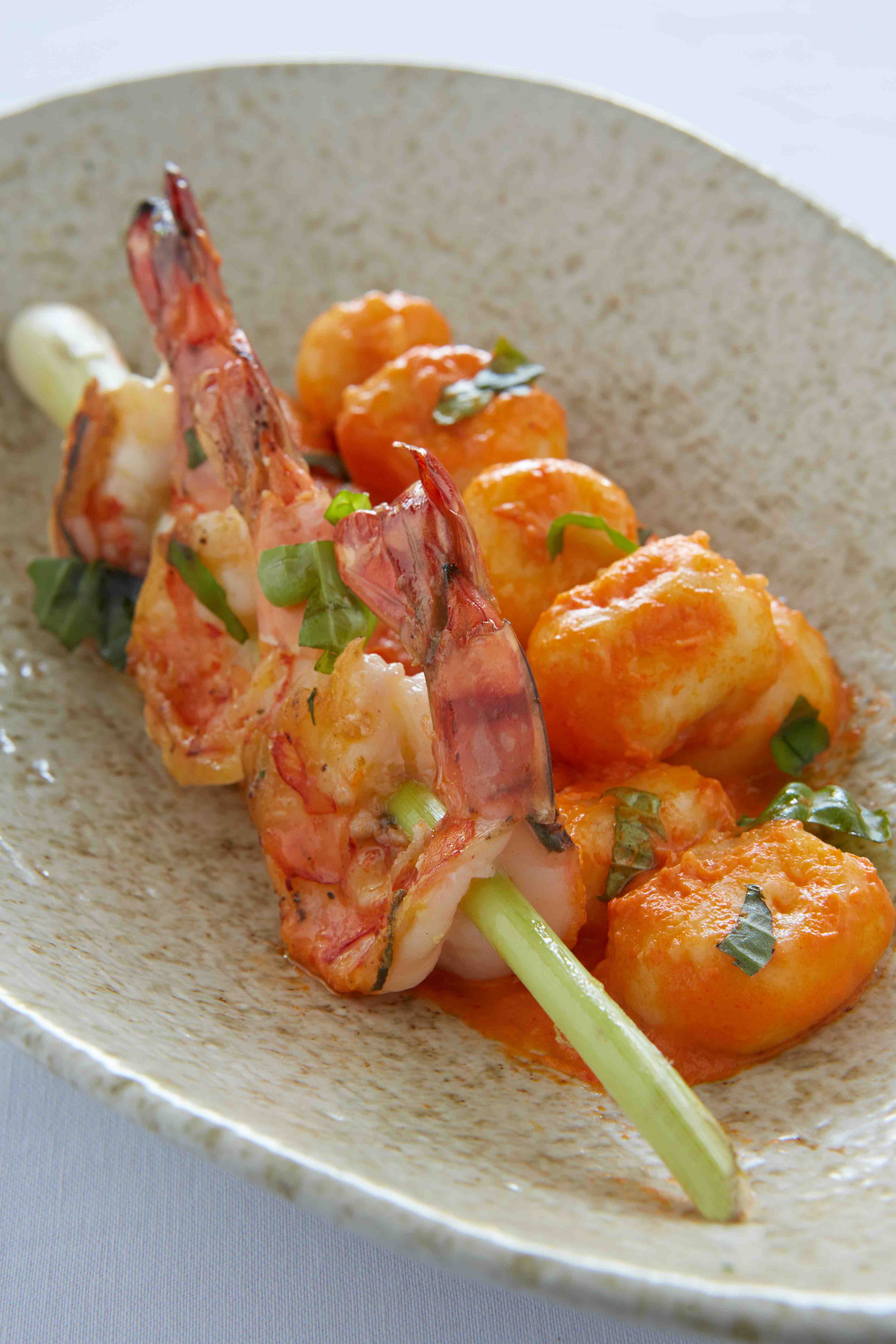 Coast Pattaya prawns skewers