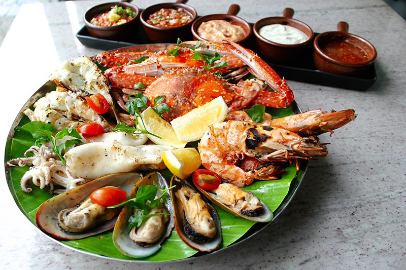 Seafood platter